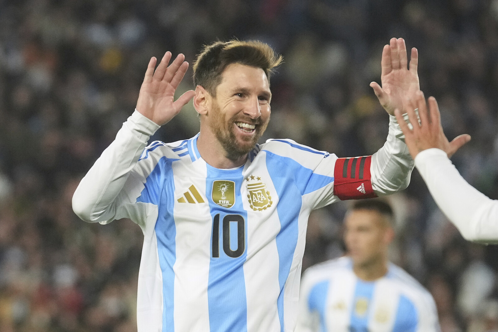 Messi Scores Twice in Emotional