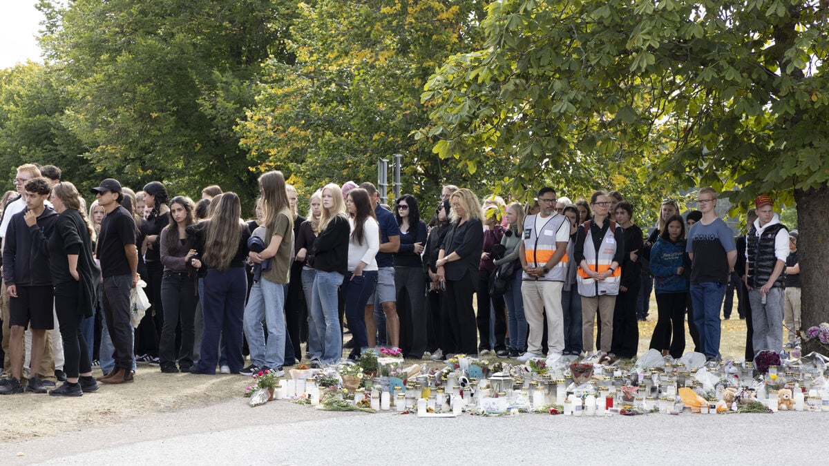 Minute of silence held in Fagersta for Brinell School knife attack victims