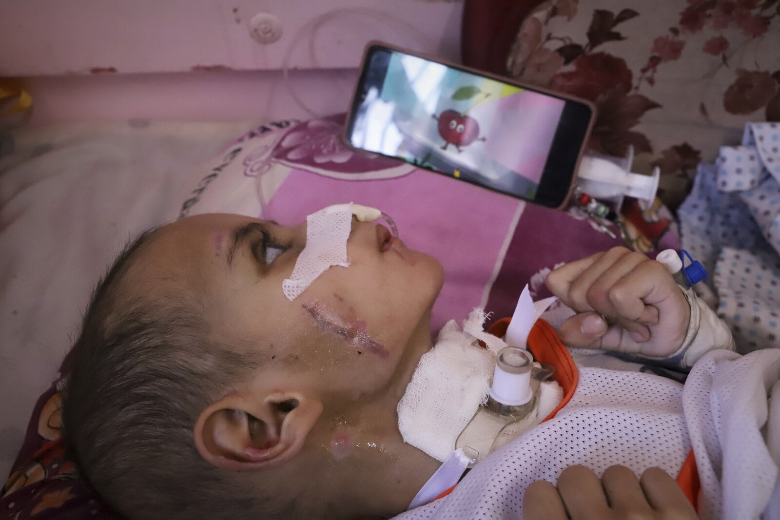 Three-Year-Old Amr in Gaza Struggles
