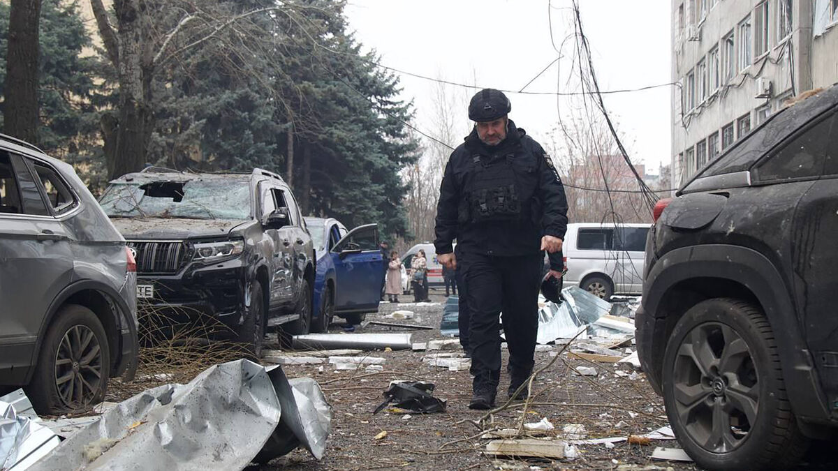 Russian missile attack on Dnipro