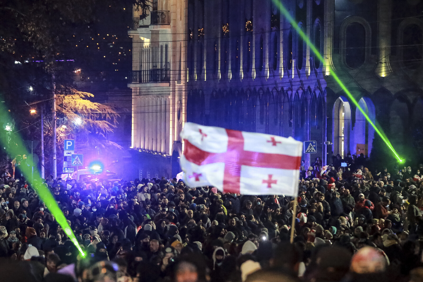 Demonstrators fill the streets of Georgia again