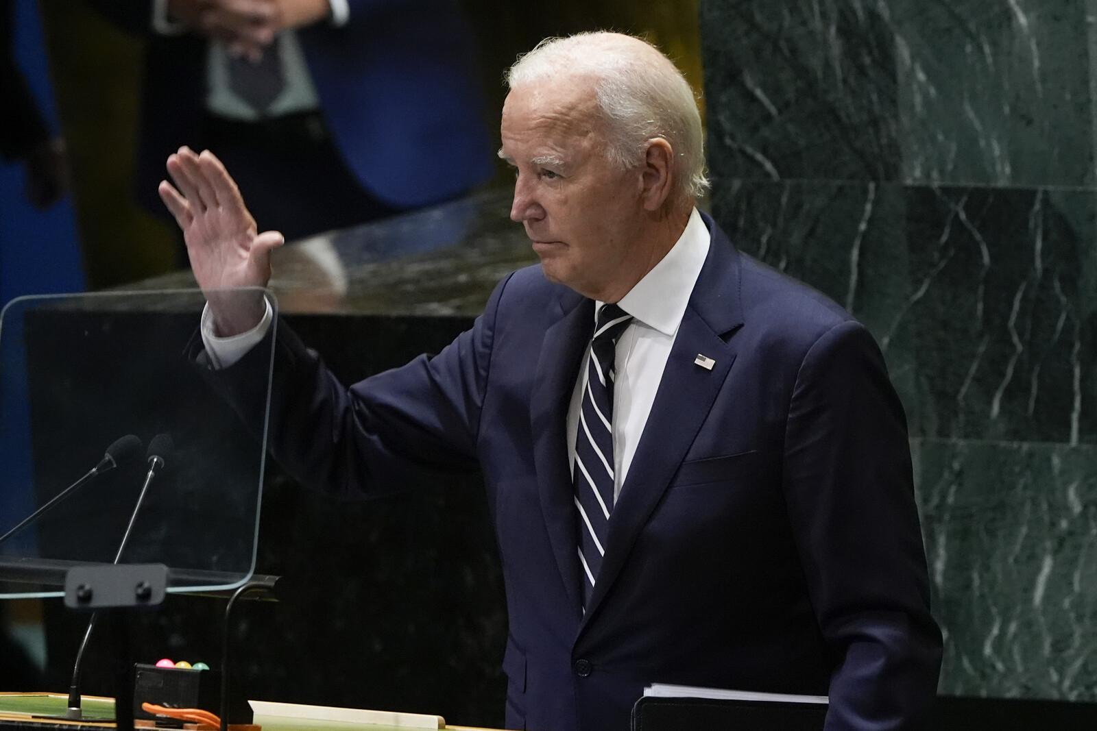 Biden urges peace in final