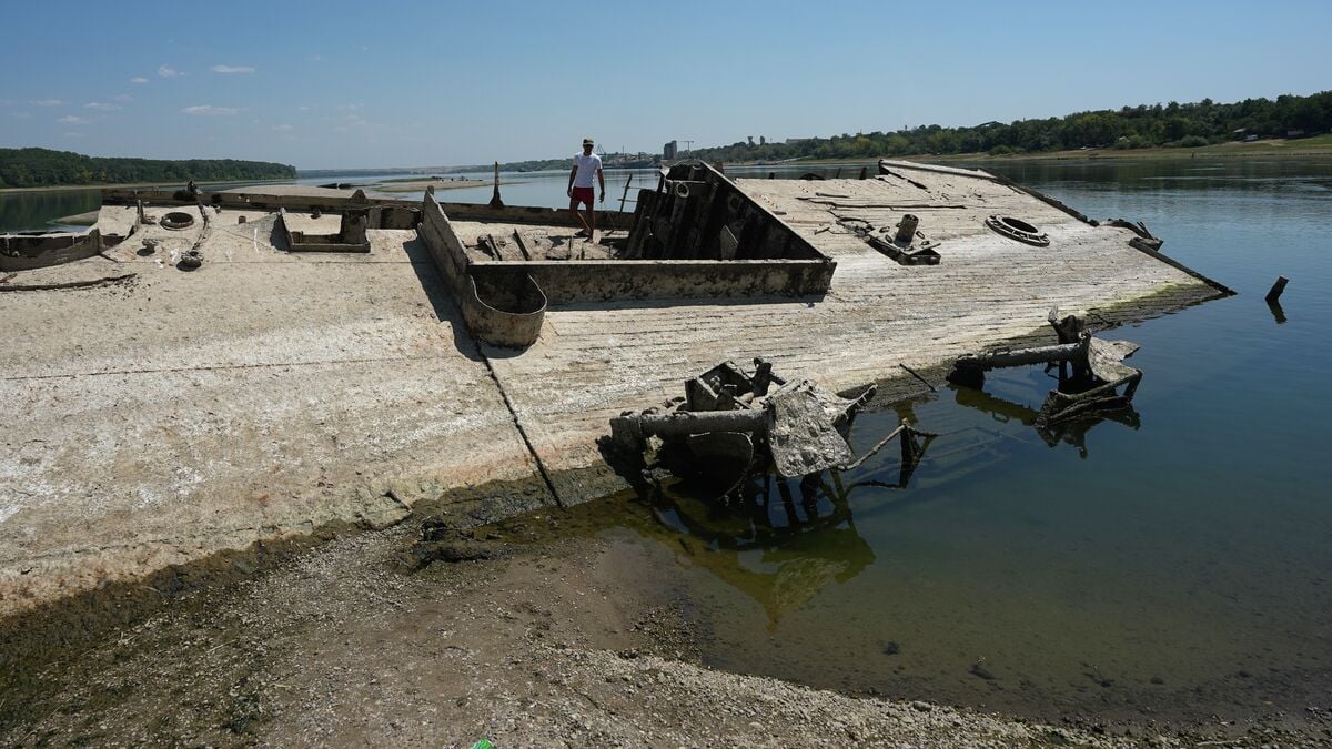 Danube drought exposes World War