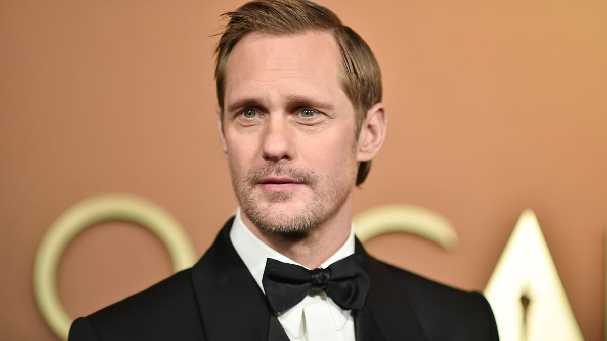 Alexander Skarsgård Plays Braided Lover in Wicker Trailer with Olivia Colman