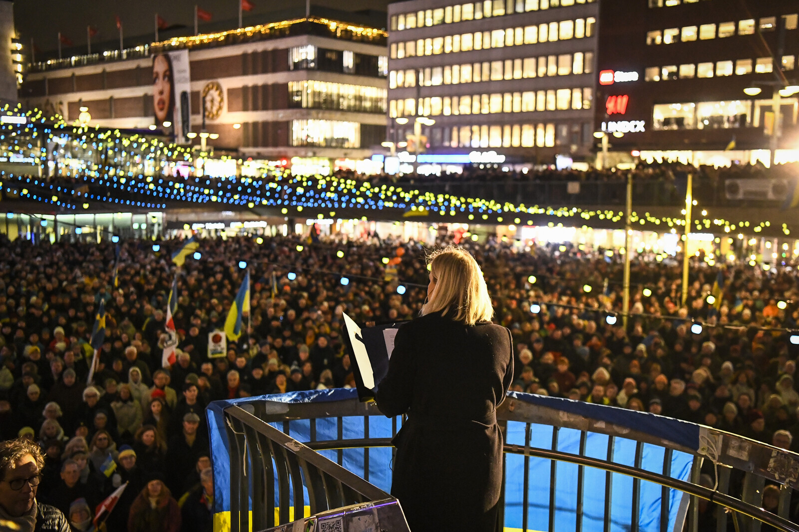 They stood up for Ukraine at Sergel's Square