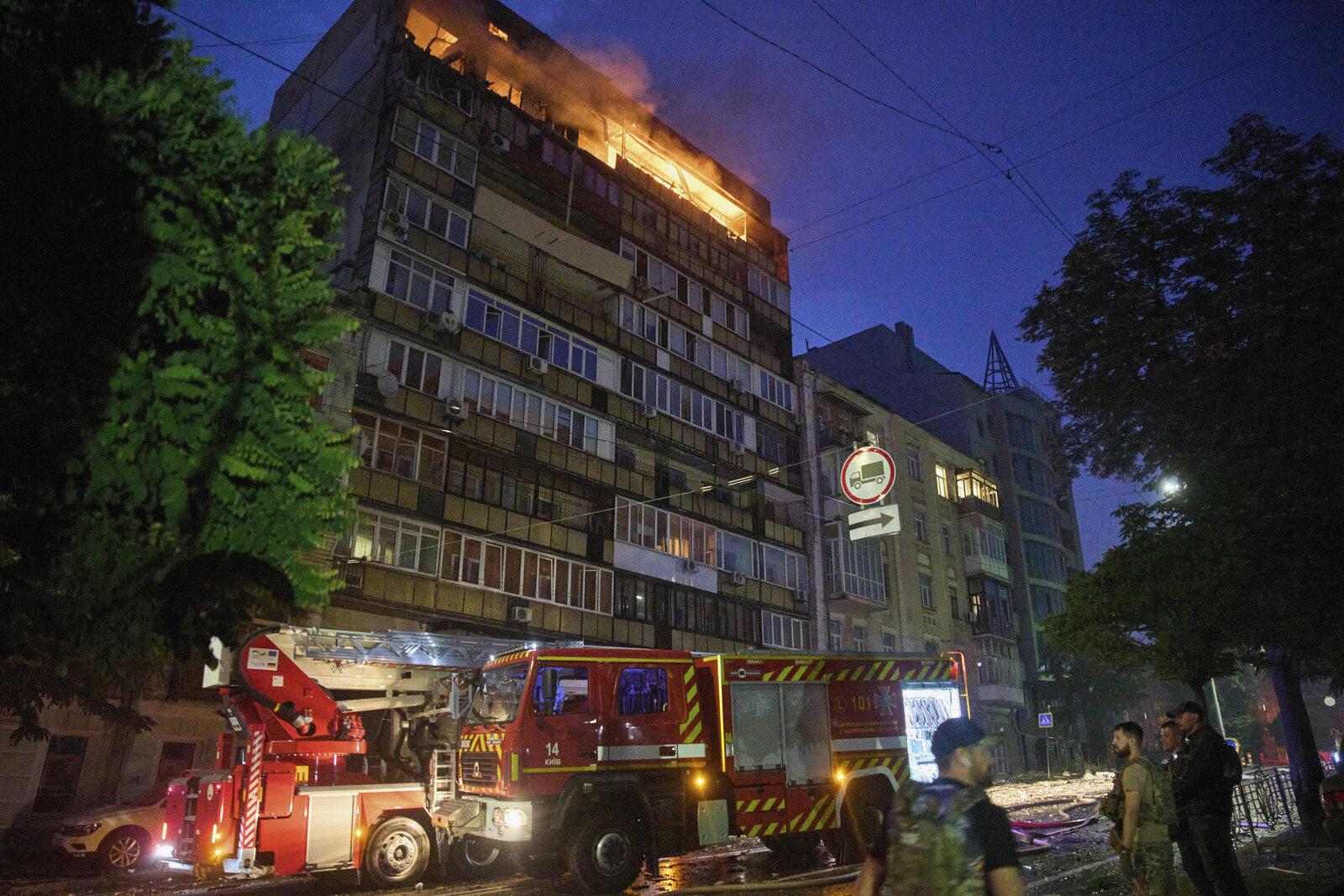 Two Killed in Extensive Russian Missile and Drone Attack on Kyiv