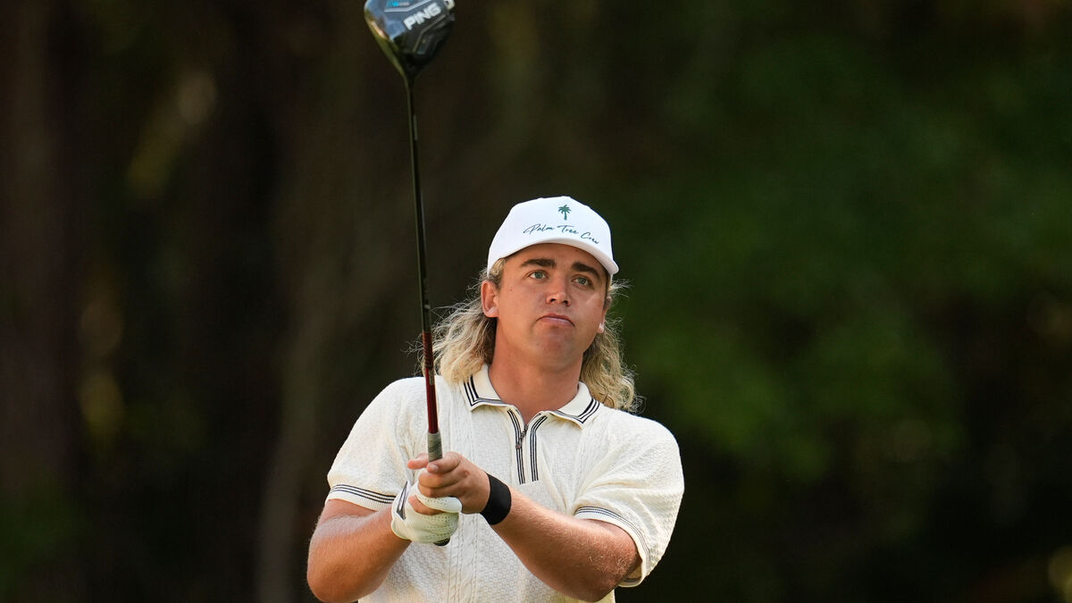 Garrick Higgo late to tee