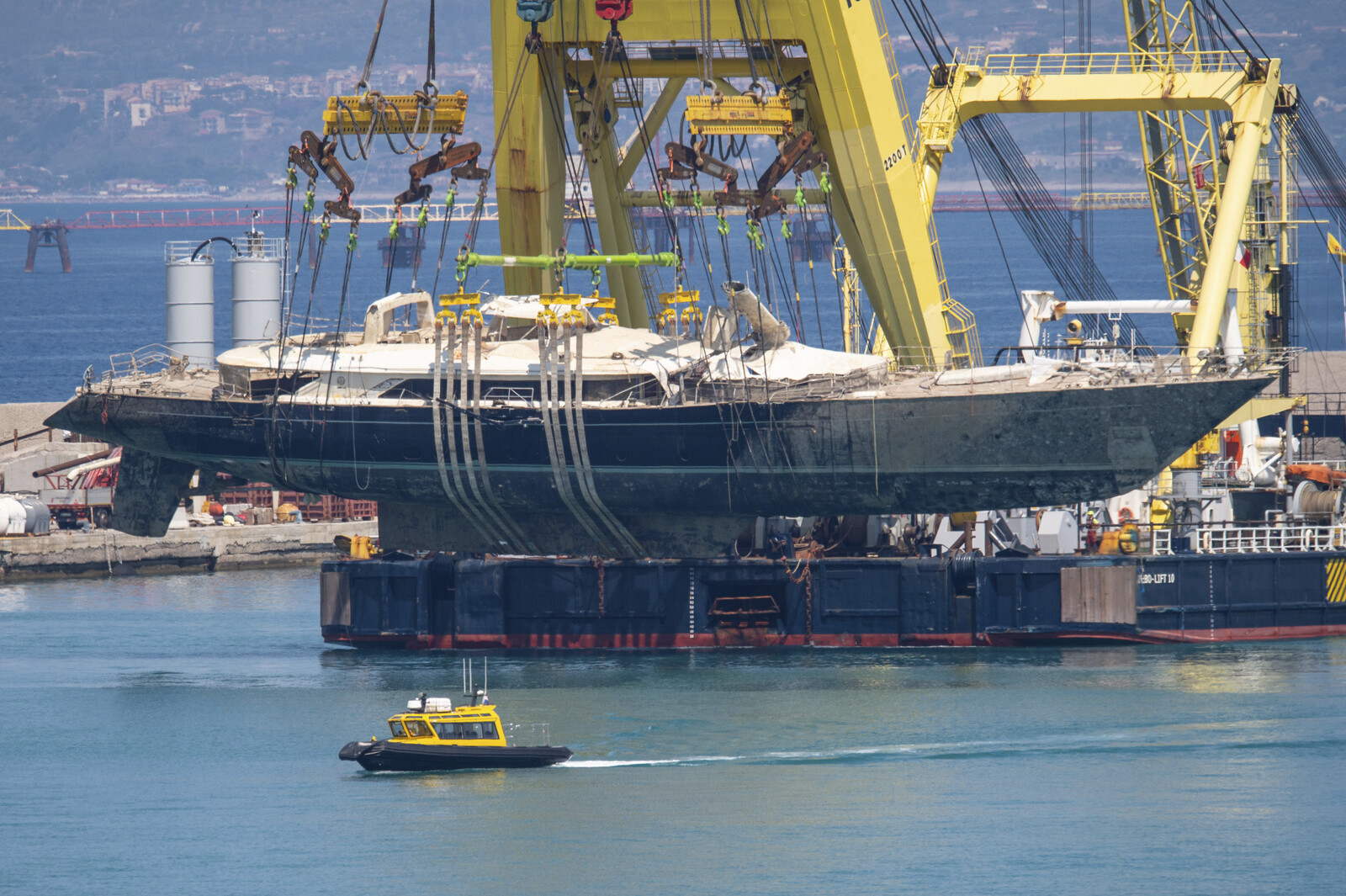 Luxury Yacht Bayesian Salvaged as