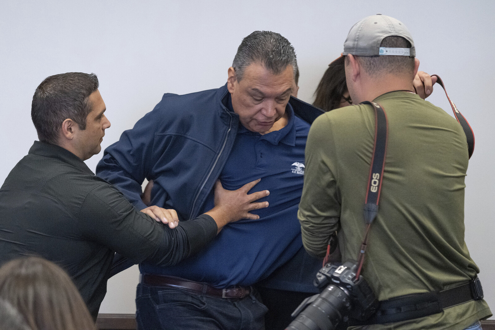 Senator Alex Padilla Handcuffed at Press Conference with Security Minister