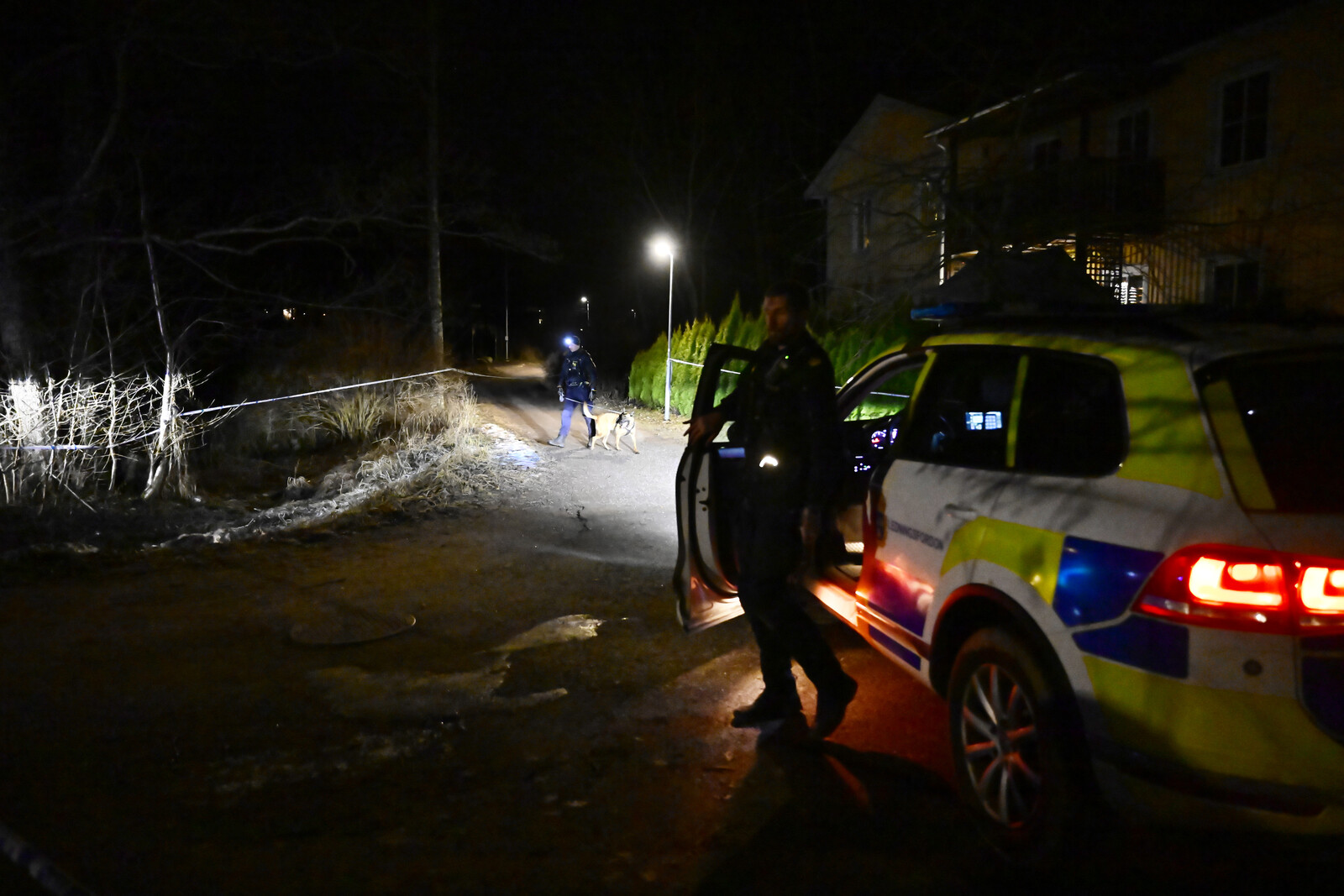 Multiple shots fired at apartment door