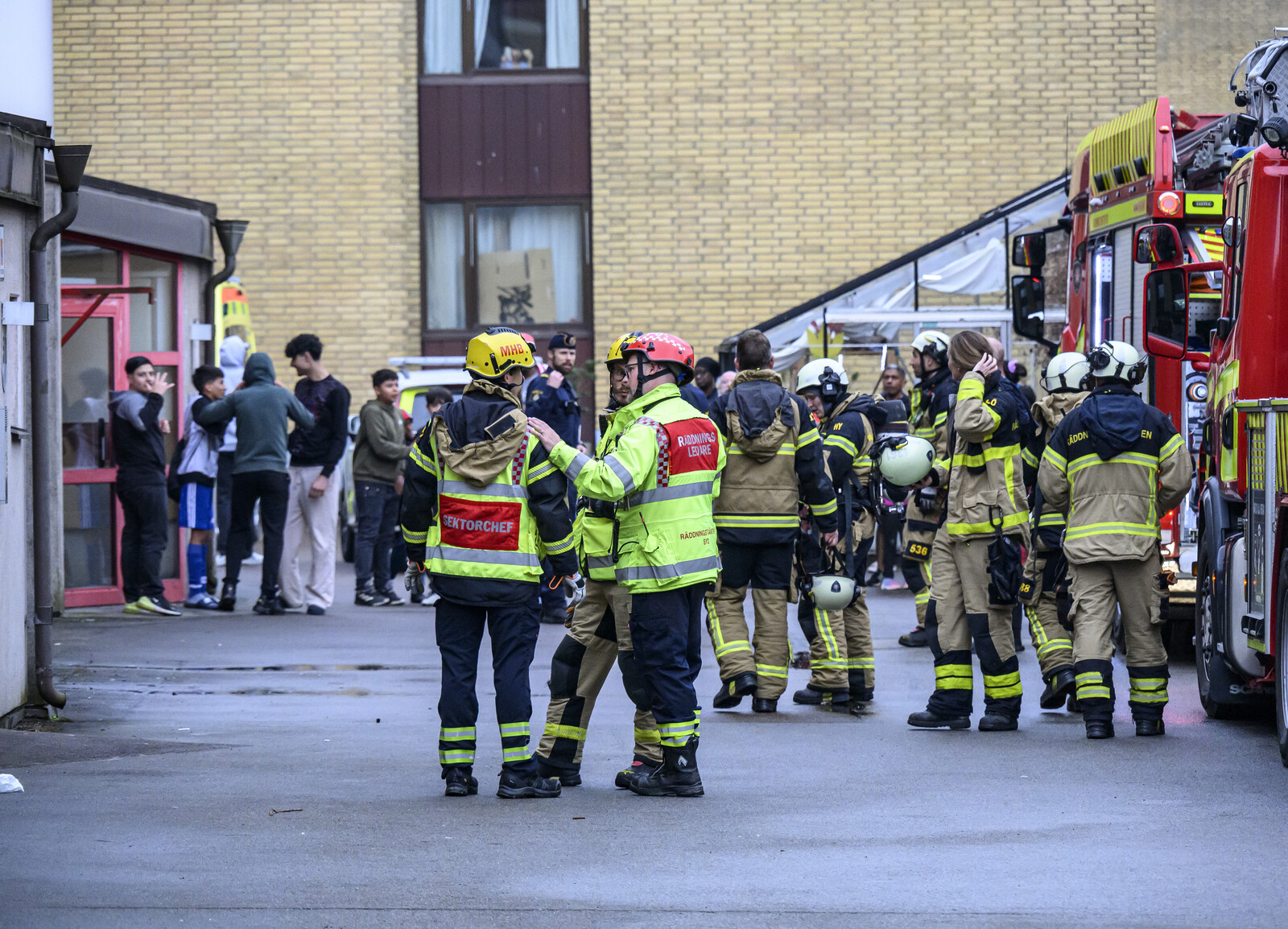 Lund Apartment Fire Sends Two to Hospital, 16 Examined
