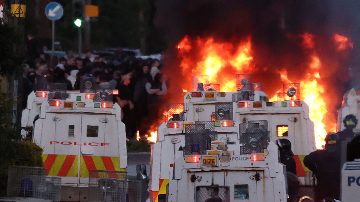 Violence and fires follow brutal