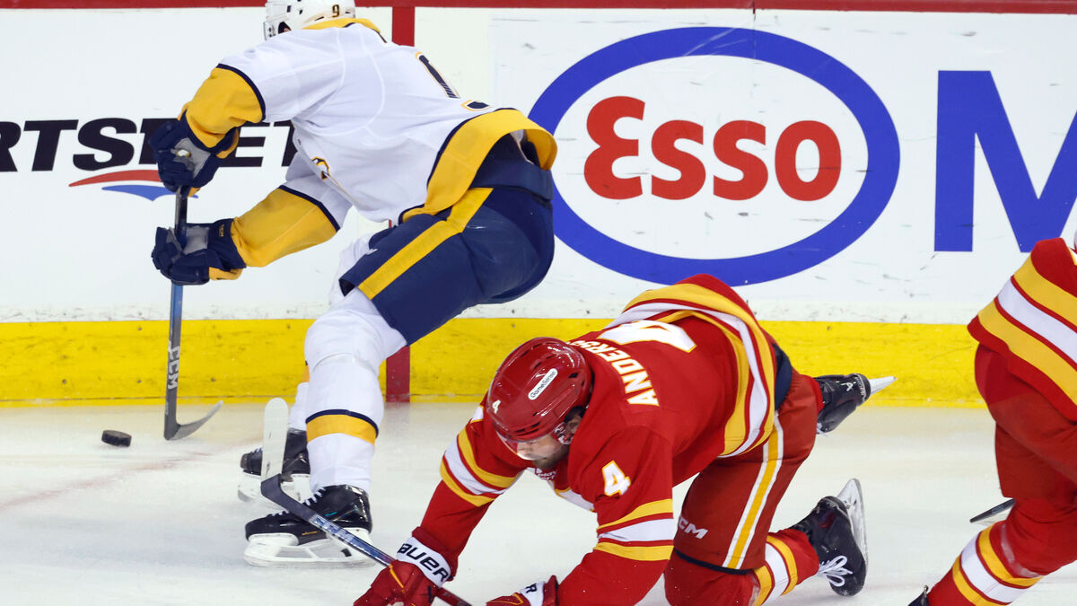 Two Swedish points as Calgary fell to Nashville