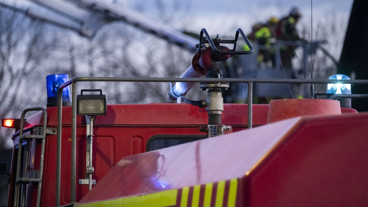Major fire outside Sundsvall -