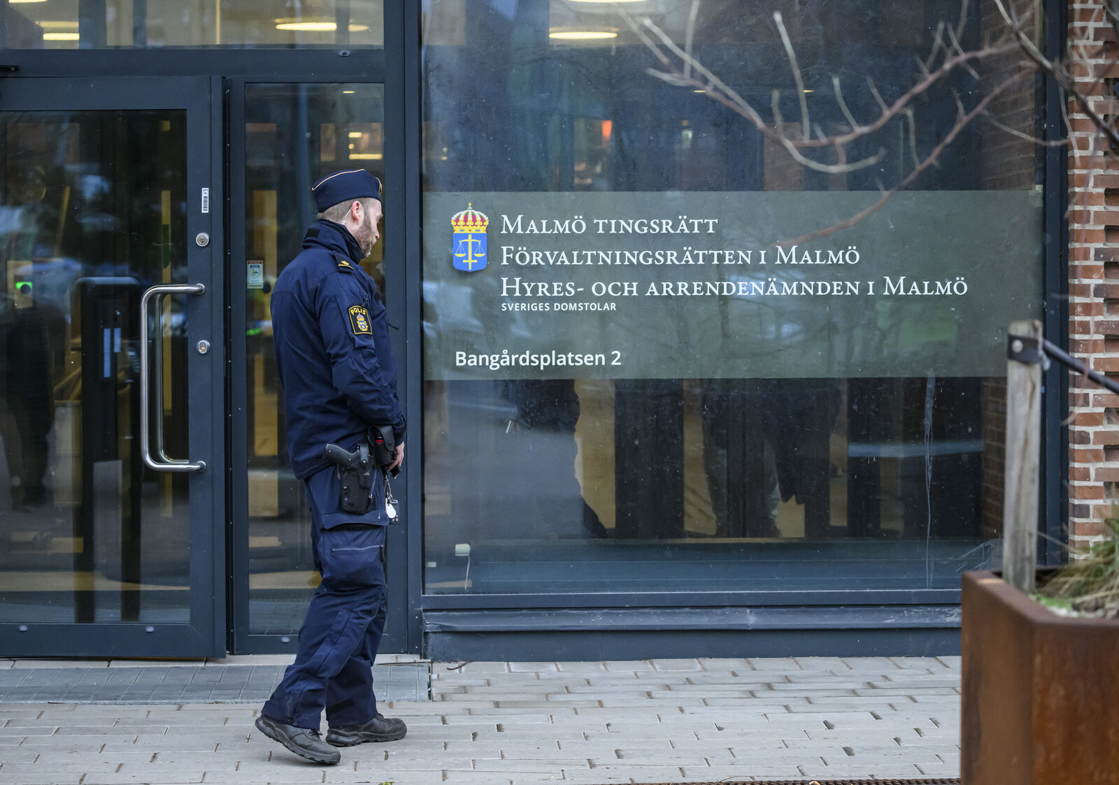 Police operation at the district