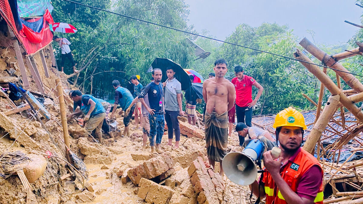 Heavy rains and landslides in