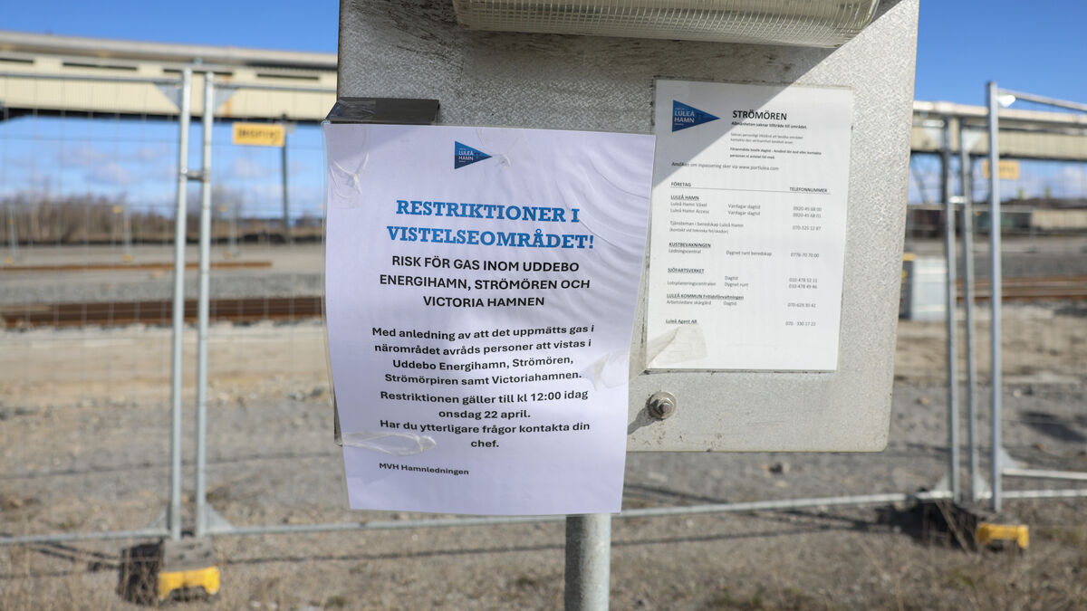 False alarm about hydrogen cyanide closes Luleå port