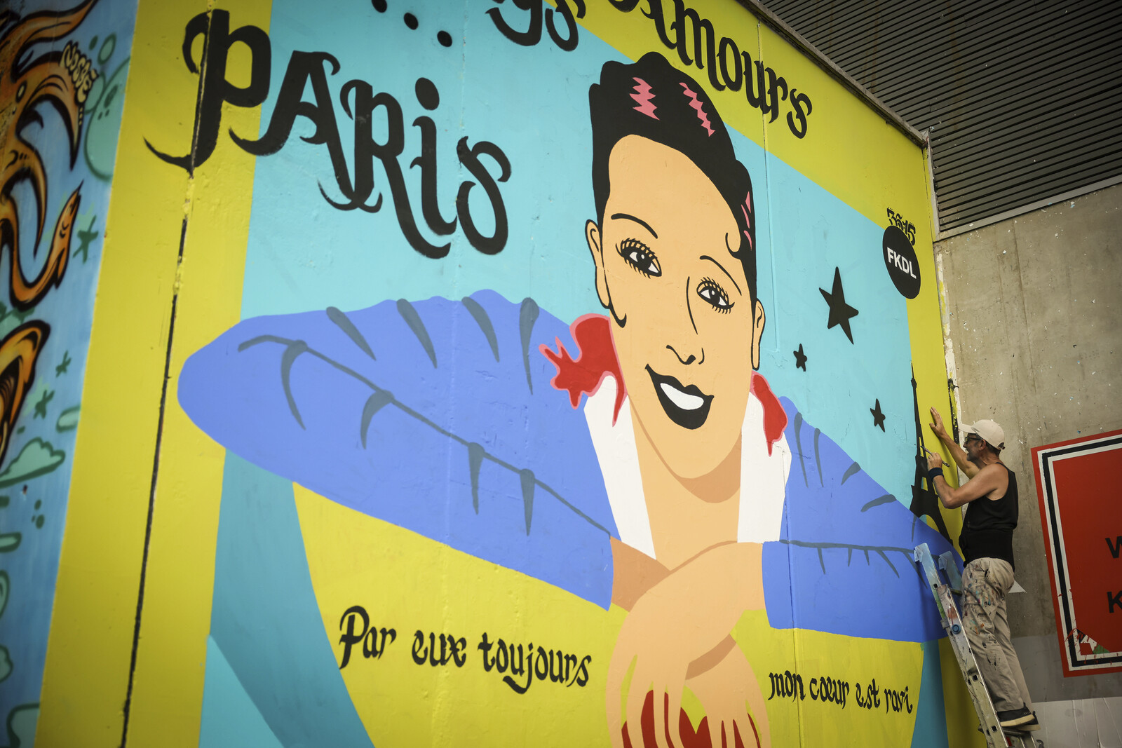 Josephine Baker Celebrated with New Mural in Paris