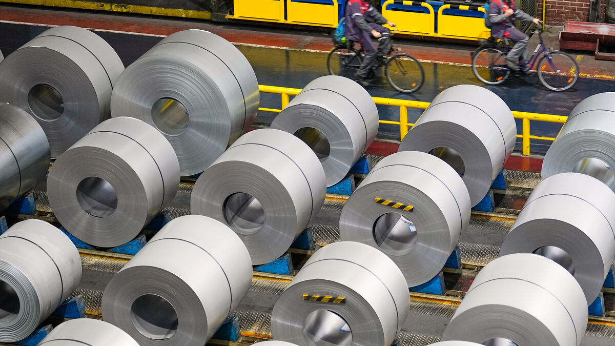 German industry edges up as