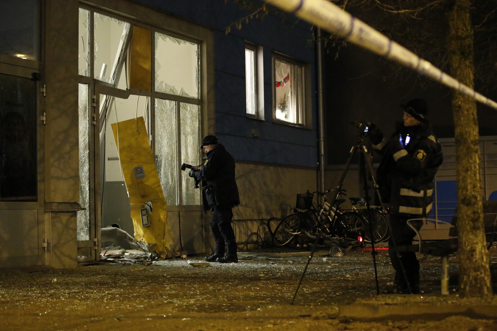 Gate blown up in Uppsala