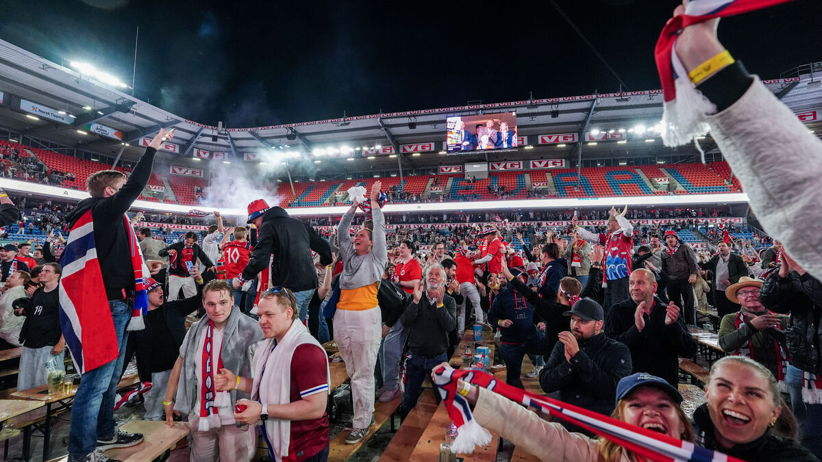 Wild Norwegian World Cup celebration