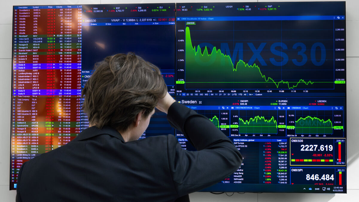Peace signals gave the Stockholm stock market a frenzy of joy