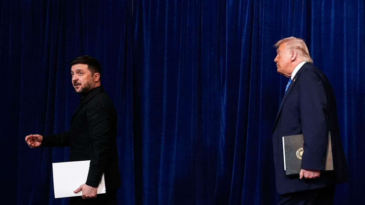 Trump meets Zelensky at G7 summit in Evian