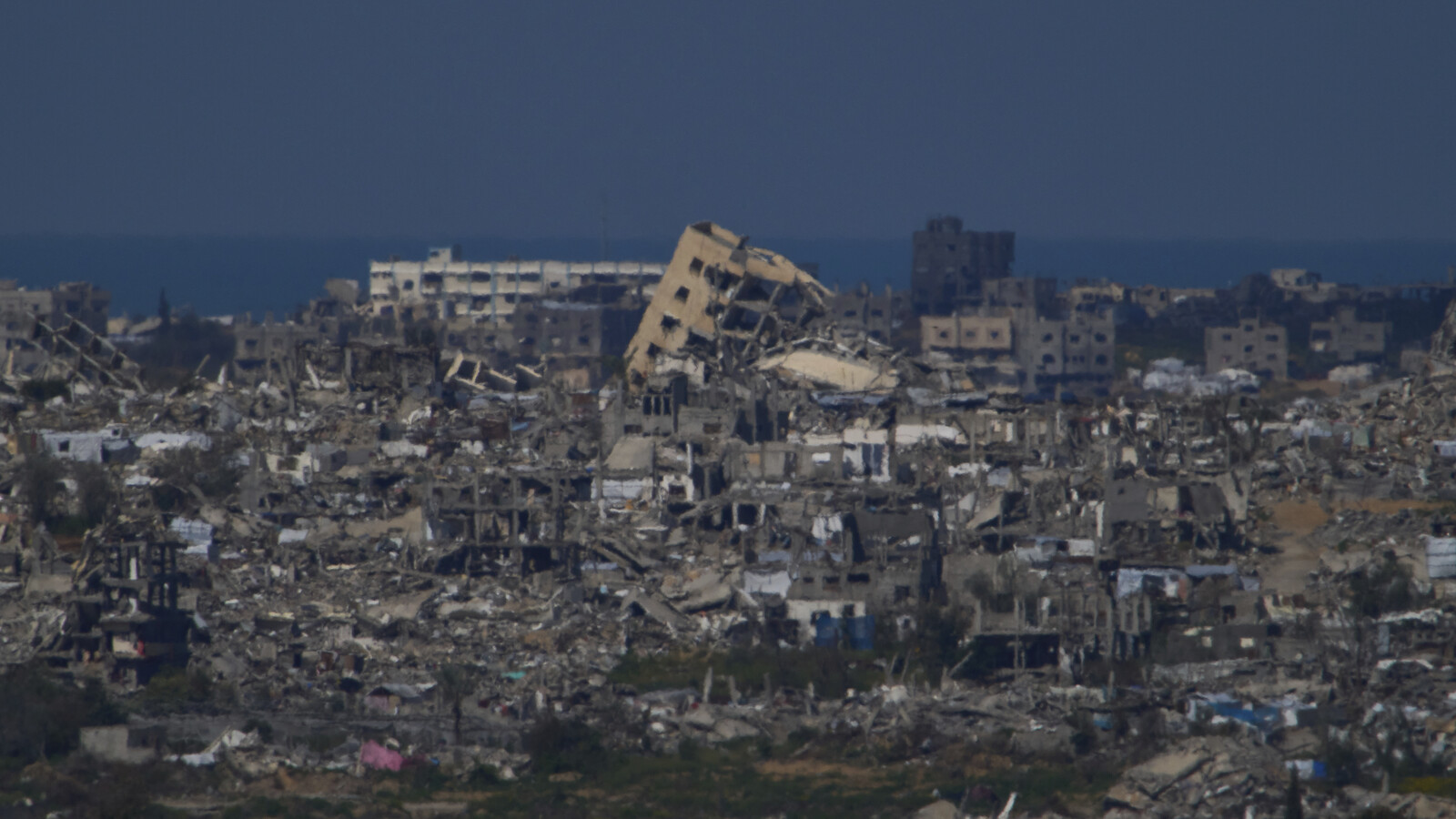Protesters in Gaza Call for