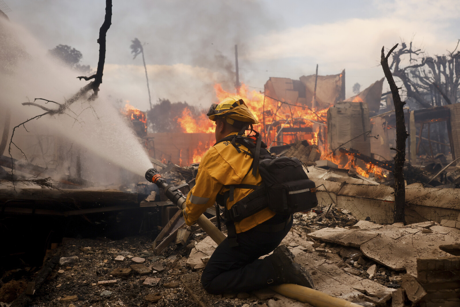 Historic massive fire rages in Los Angeles