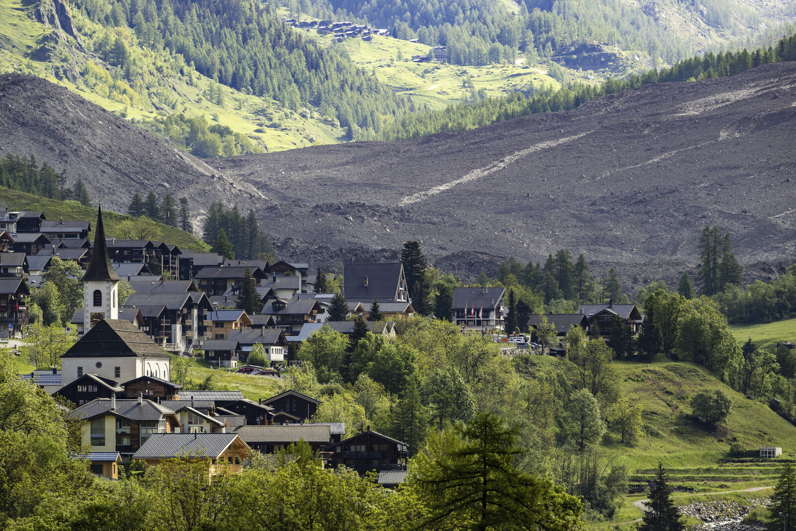 Landslide Destroys Swiss Village Blatten