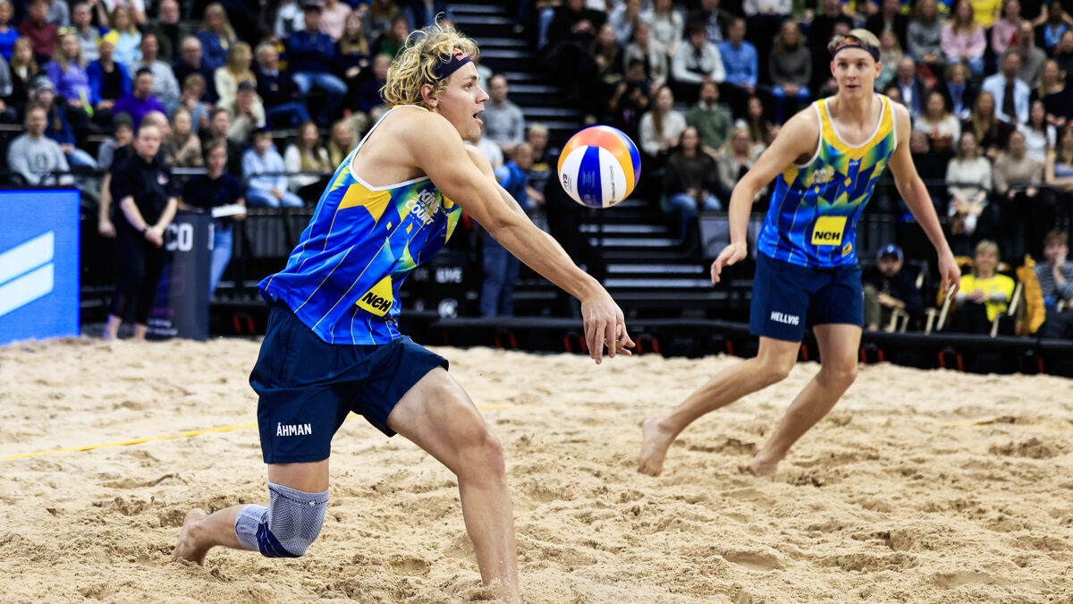Swedish beach volleyball stars surprised
