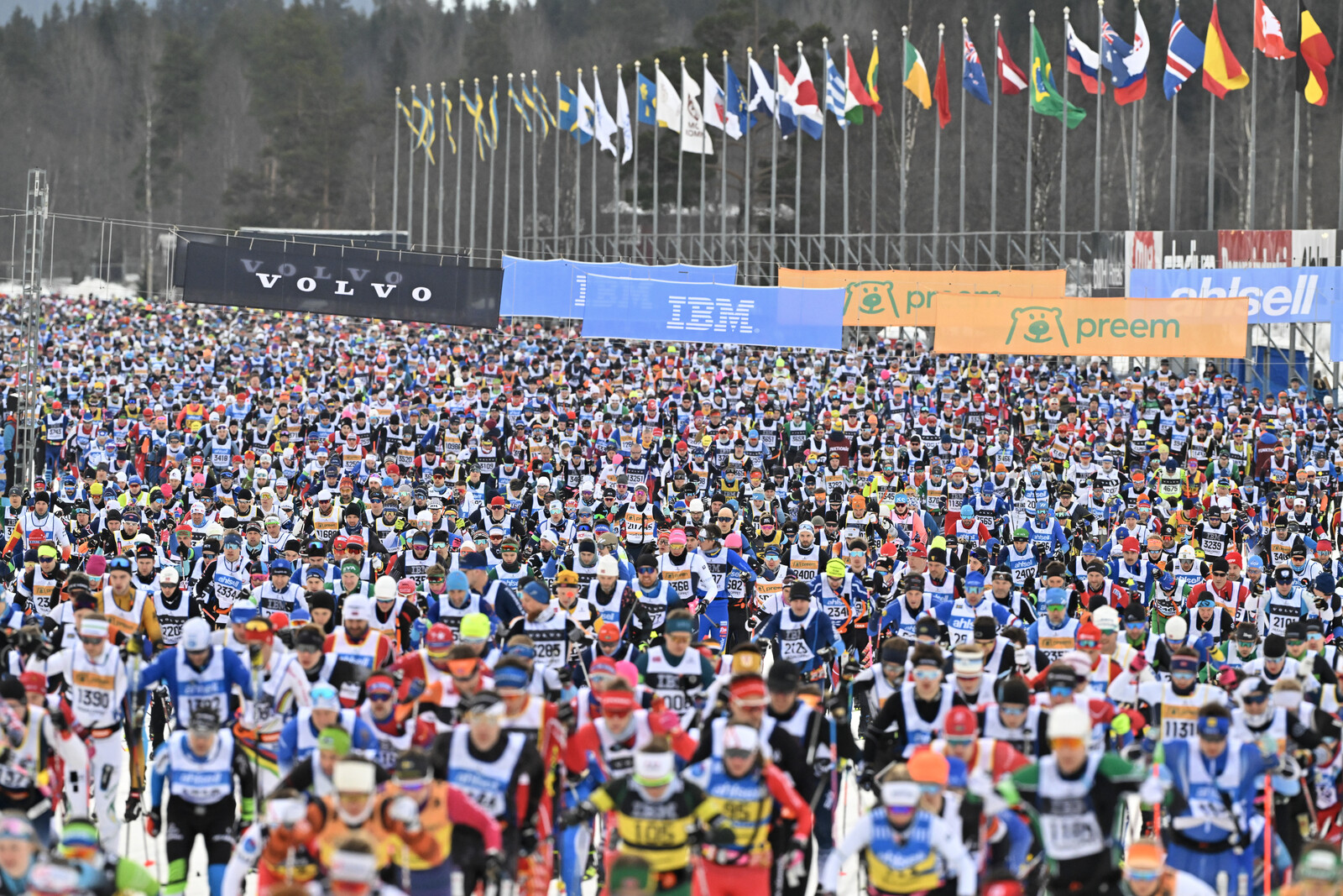 Police operation at Vasaloppet's finish