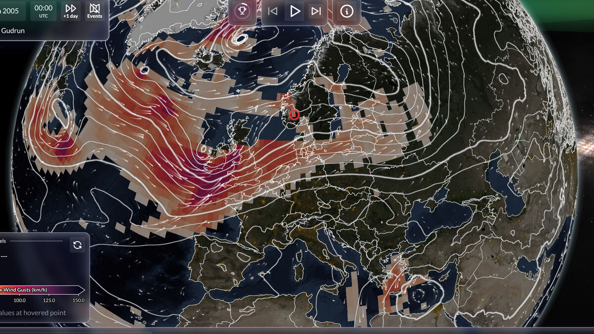 EU's climate service Copernicus releases time machine for historical weather since 1940