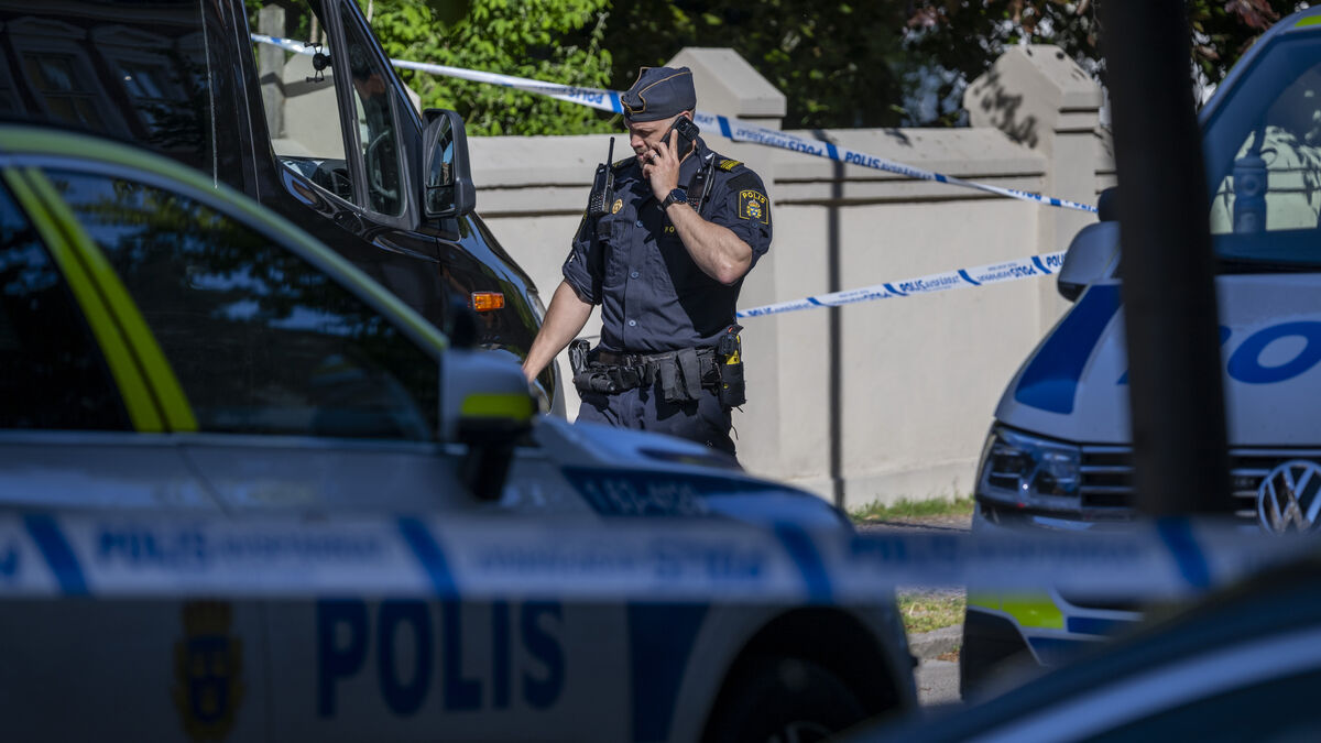 Explosion at apartment building gate in Landskrona