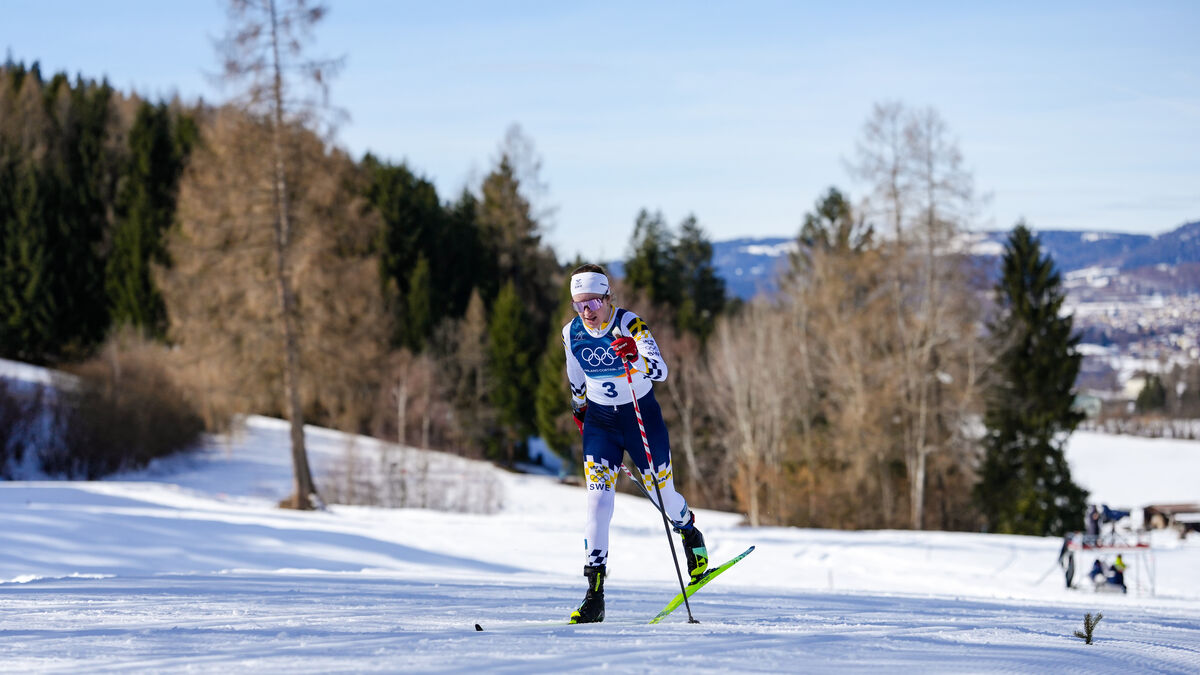 Ebba Andersson far behind in