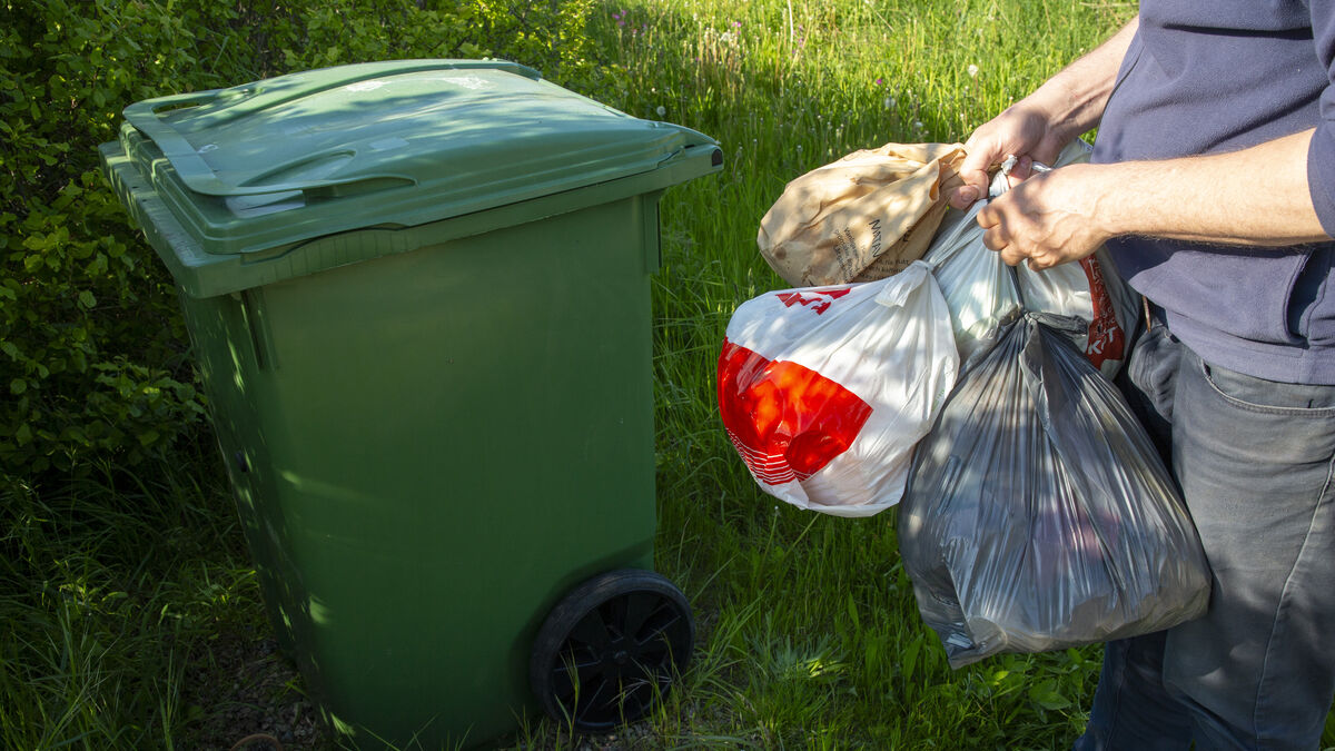 The garbage bag is shrinking - more is being recycled