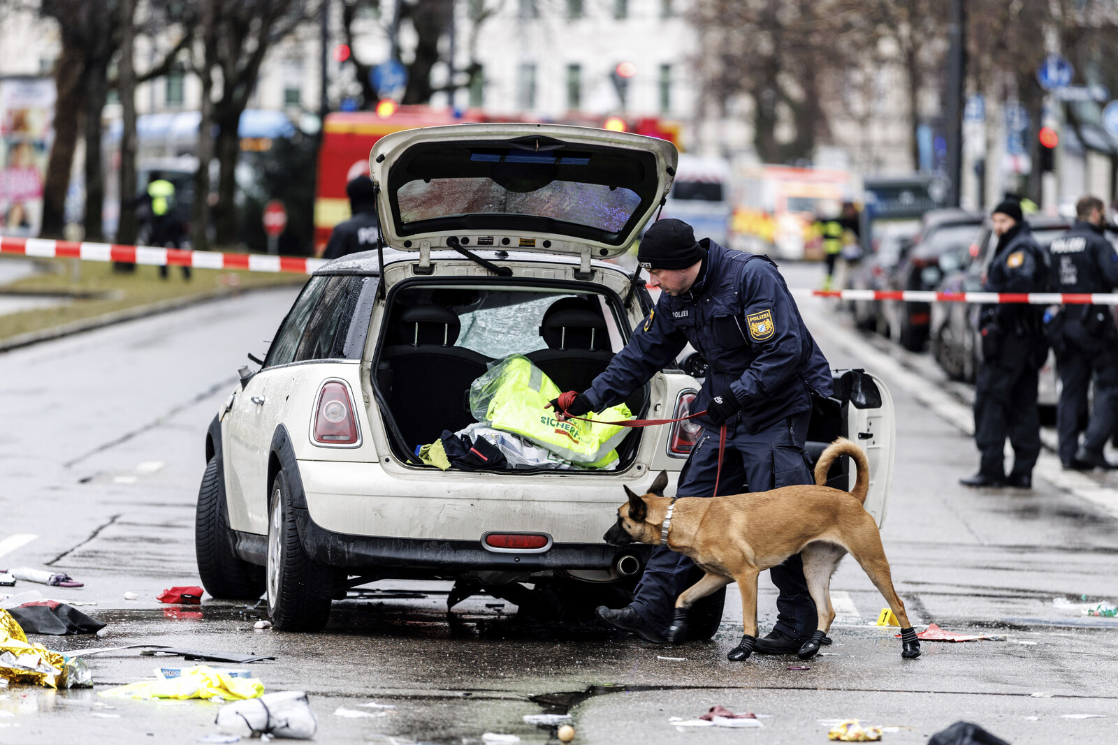 Car rammed into crowd –