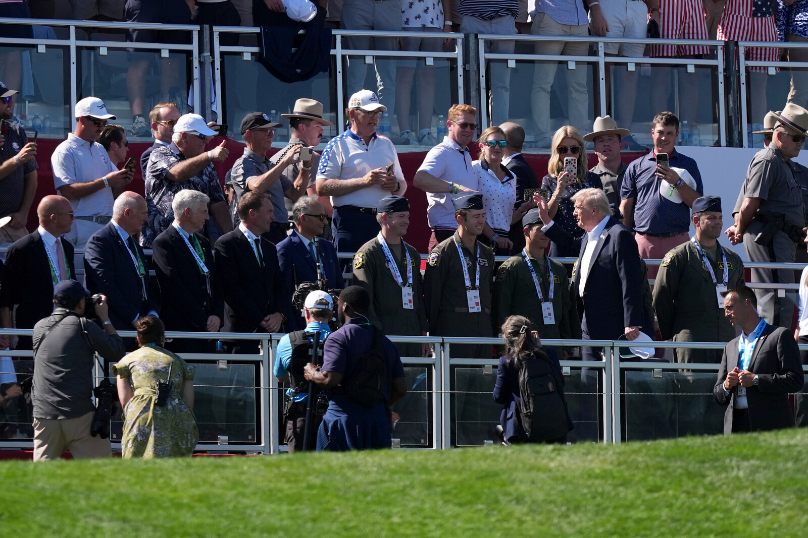 Trump Visits Ryder Cup to Support USA Team