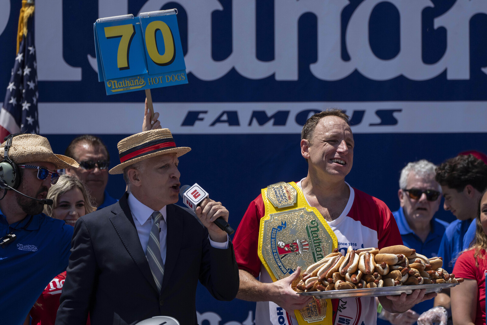Joey Chestnut Wins 17th Hot