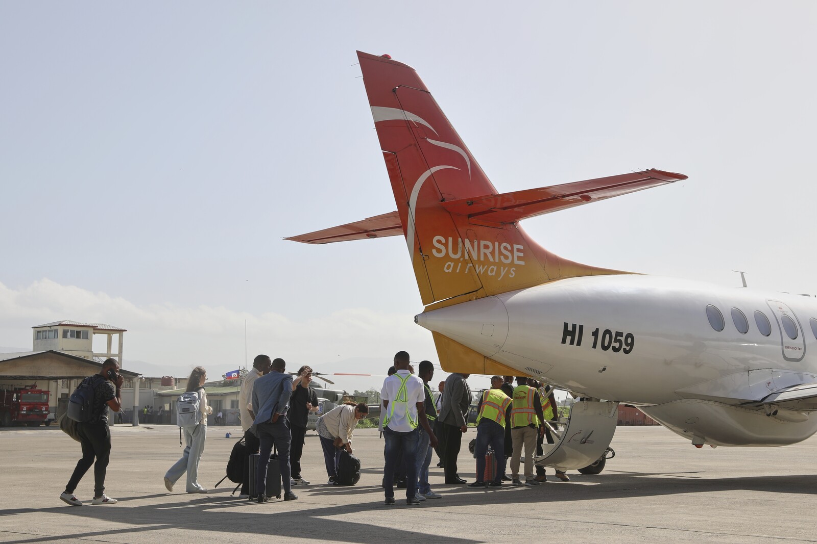 First Regular Flight in Haiti