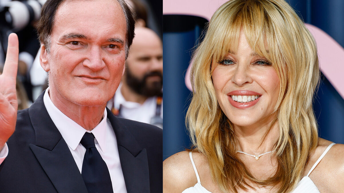 Film with an unlikely duo in the lead roles - Quentin Tarantino and Kylie Minogue in Tangled Up in Blue