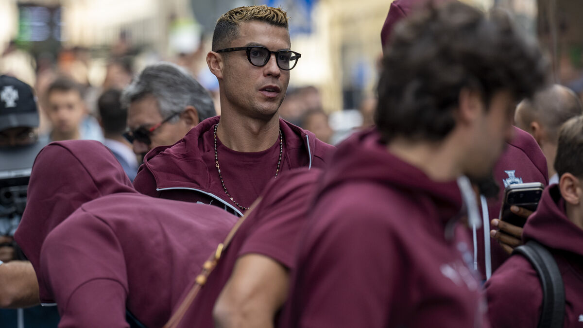 Cristiano Ronaldo arrives in Malmö