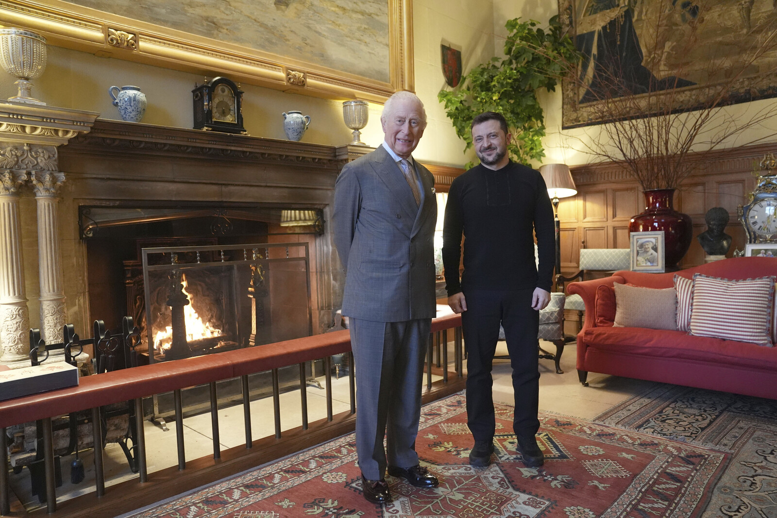 Zelensky met King Charles at the country estate