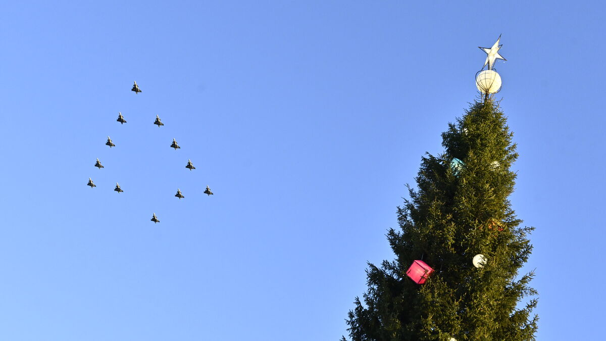 Weather stops Christmas tree flying