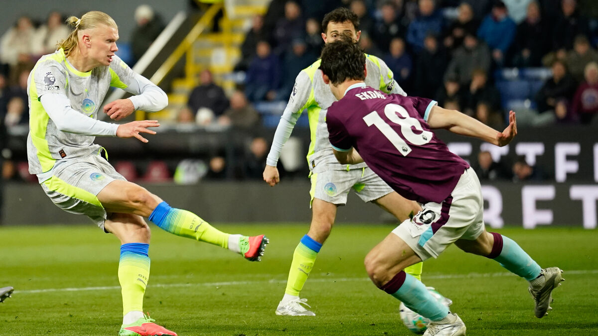 Haaland pushed City to the top of the Premier League