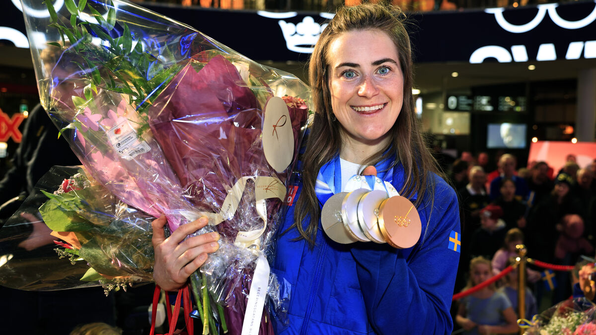 Ebba Andersson celebrated at home