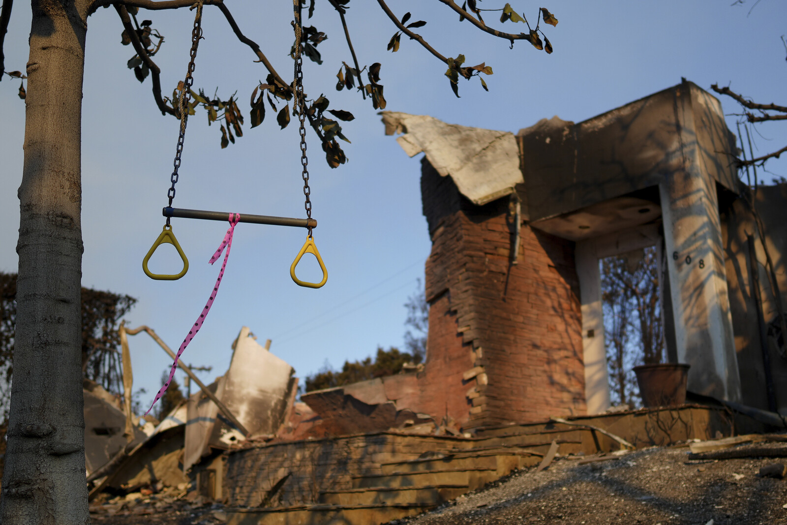 Home in ruins in LA: "Crushing"