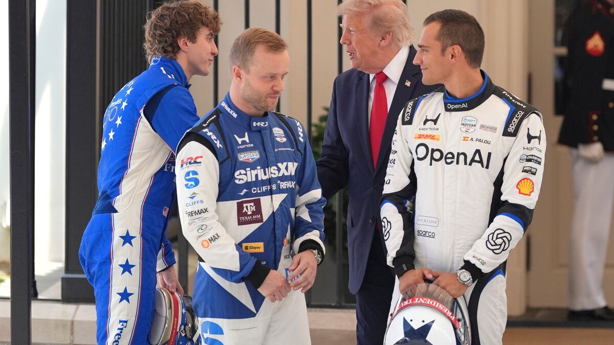 Felix Rosenqvist meets Trump at the White House ahead of Washington IndyCar race