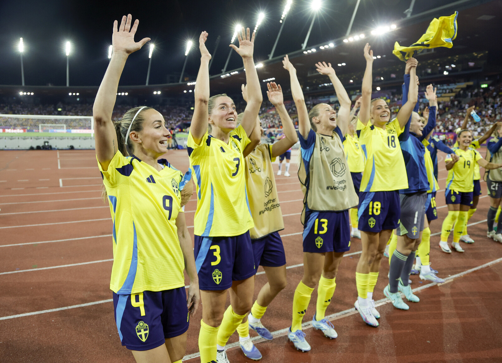 Sweden vs England in European Championship Quarterfinal in Zürich