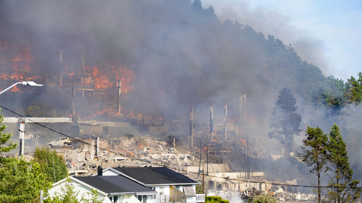 Massive fire in Drammen, Norway destroys more than 100 homes